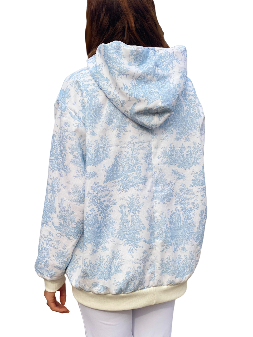 Baby Blues Toile Hoodie