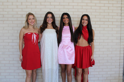 Addie Bow Mini Dress