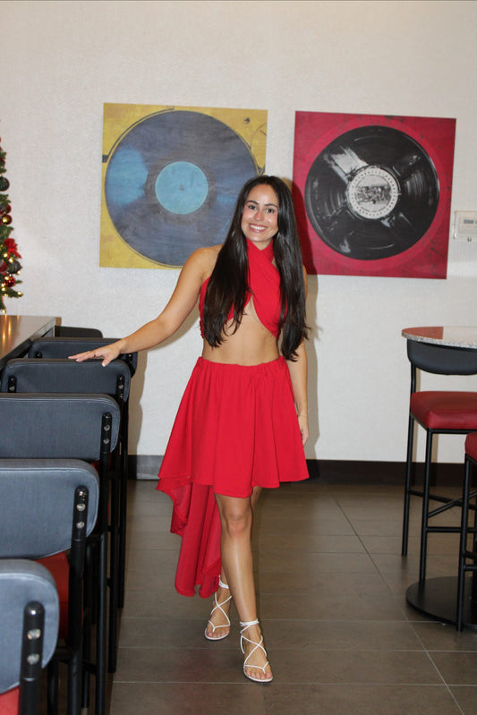 Allie Isa Wrap Skirt Set