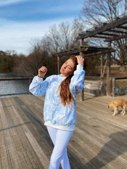 Baby Blues Toile Hoodie